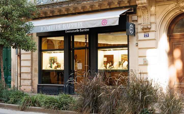 Façade bijouterie Emmanuelle Barrière rue Foch à Montpellier