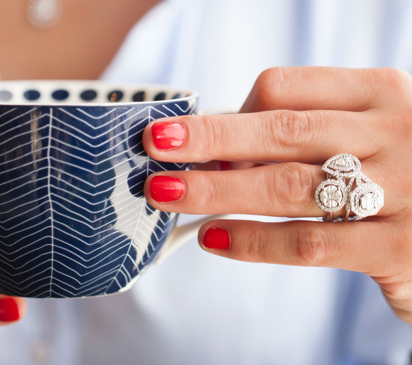 Bague fiançailles diamant