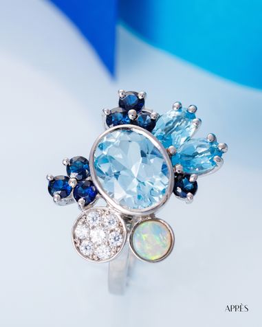 Bague pierres précieuses après transformation