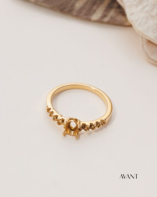 Bague en or jaune avant transformation