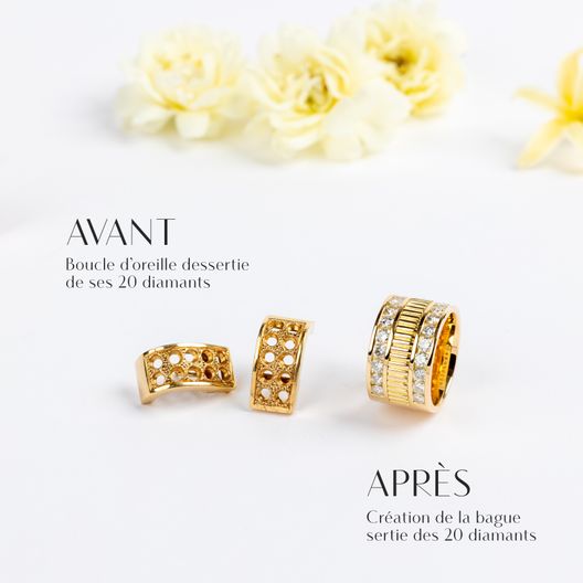 Transformation d’une bague en or
