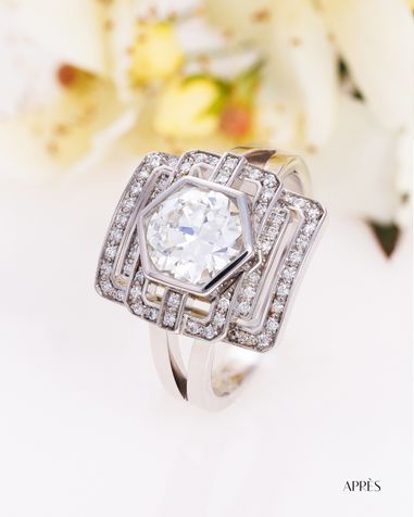 Bague pierres précieuses après transformation